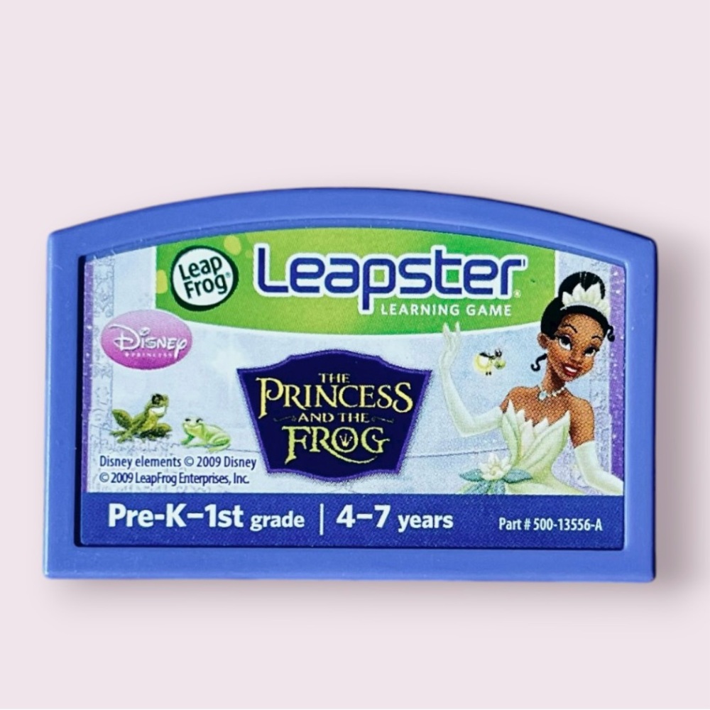 LeapFrog Leapster Disney Princess and the Frog Learning Game Cartridge 4-7 Years